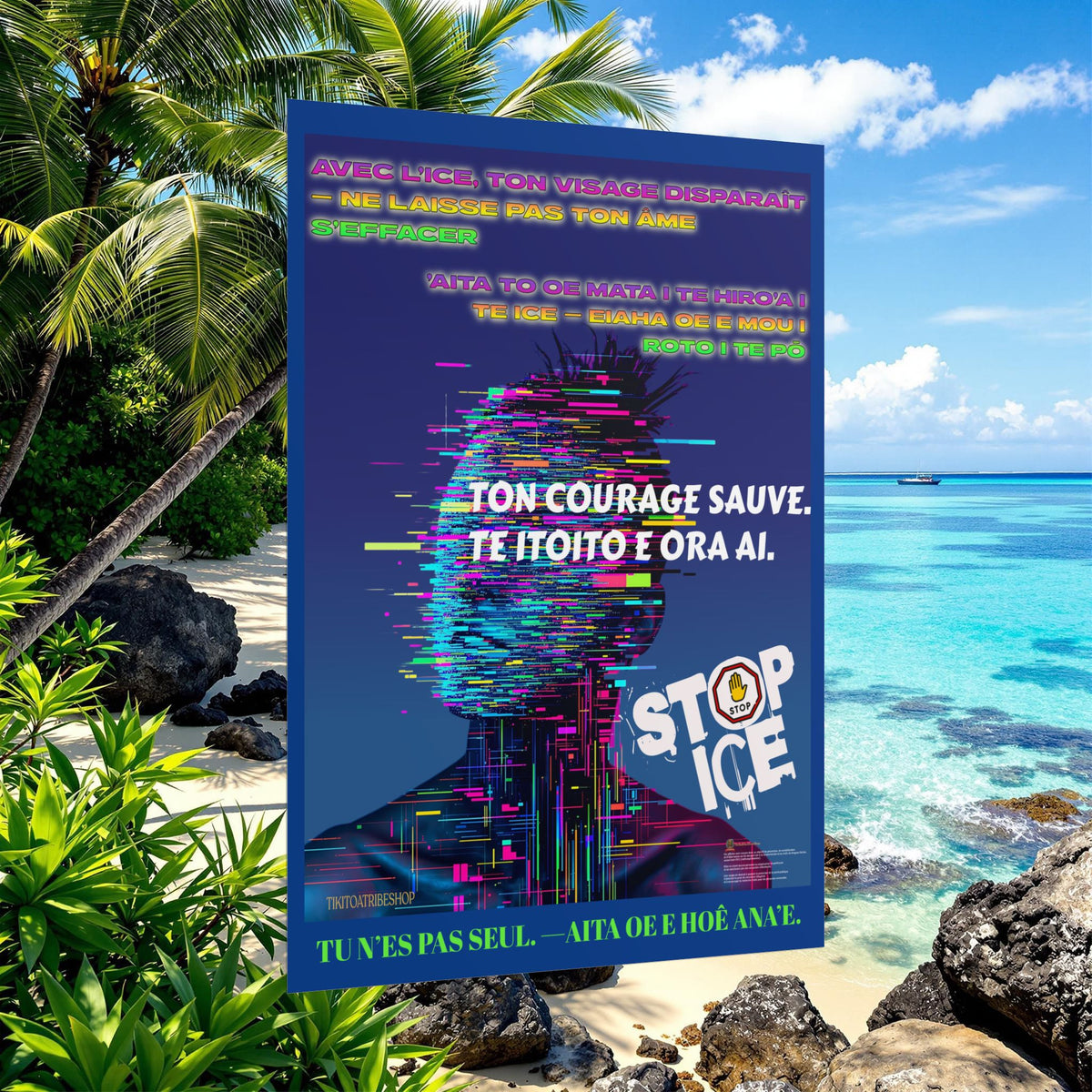 Posters Anti-ICE Polynésie – Affiches de Sensibilisation Contre la Drogue “Paruru i te ora – Brisons les chaînes de l’ICE”