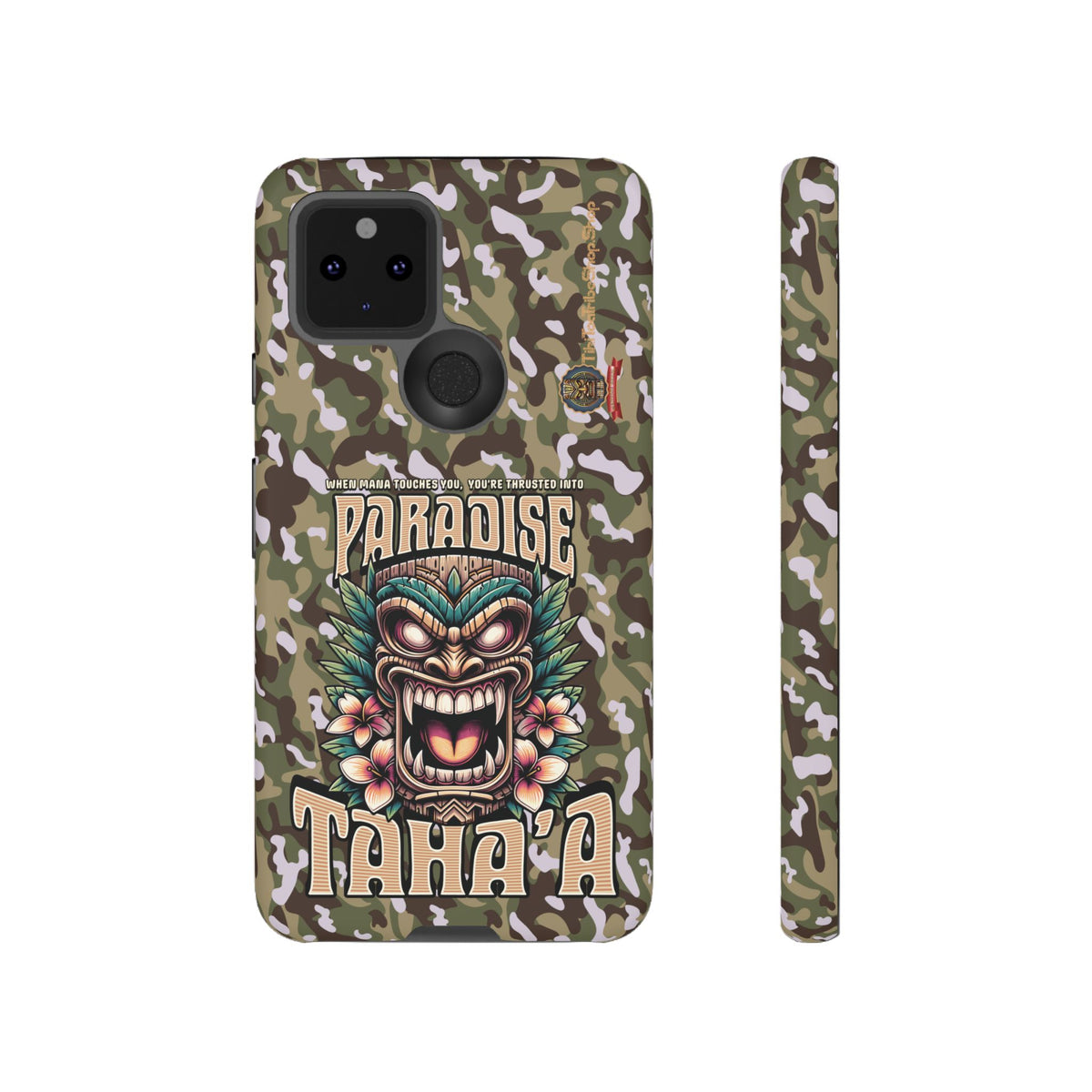 Tahaa – Coque Antichoc Premium « Tiki Féroce » | Design Tribal & Protection Maximale