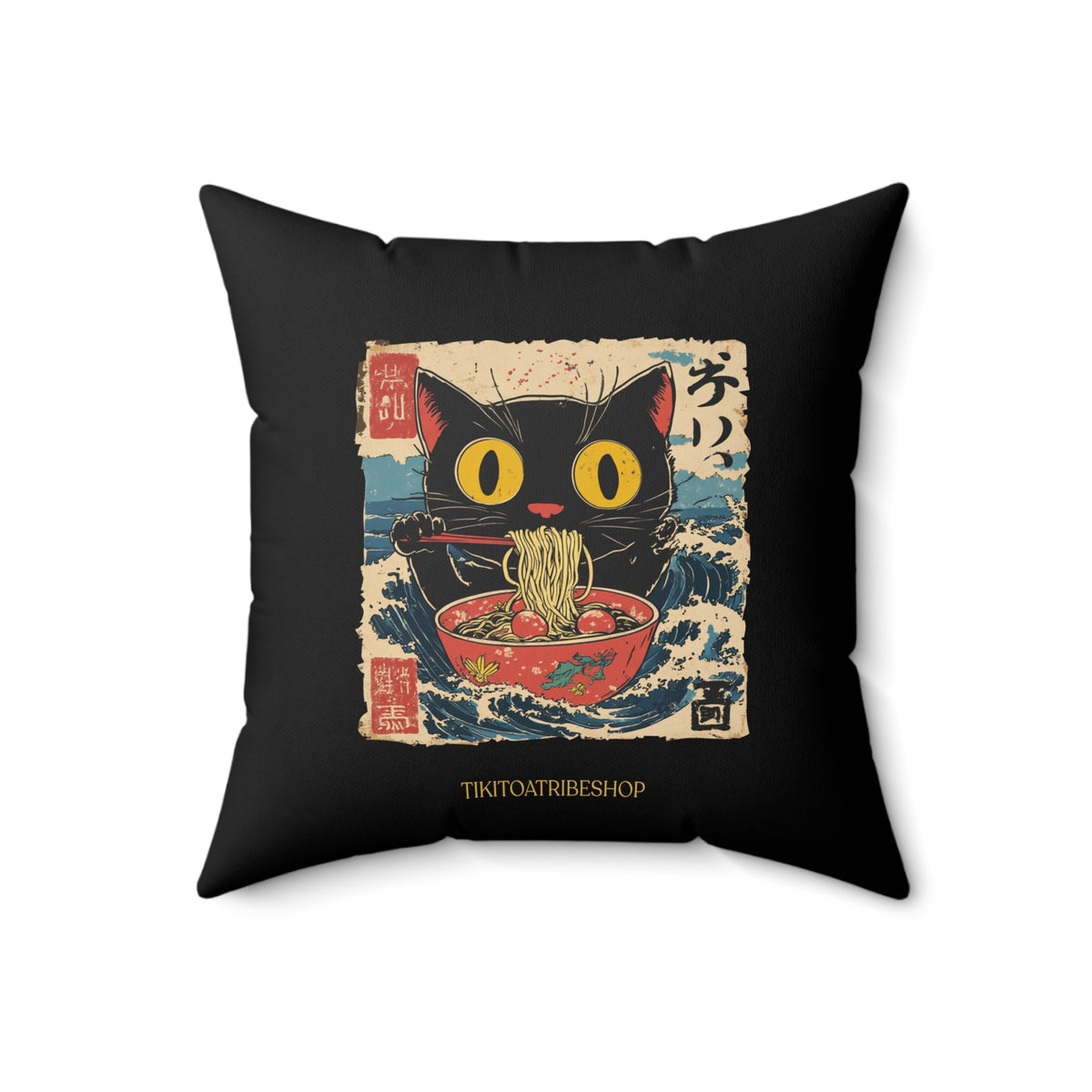 Chat Gourmand : Vague d'Hokusai