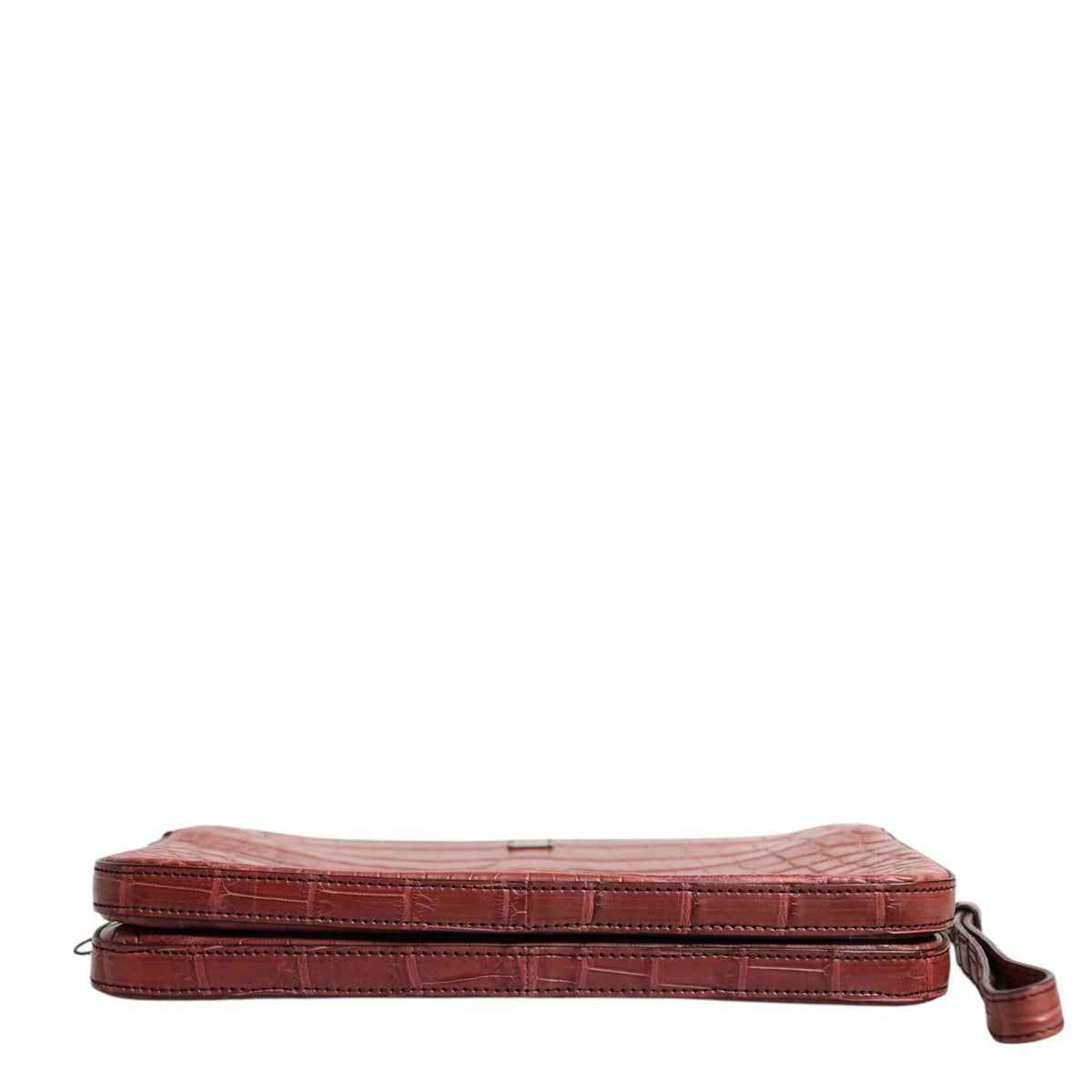 DOLCE & GABBANA Porte-Documents en Cuir de Crocodile - Élégance Italienne