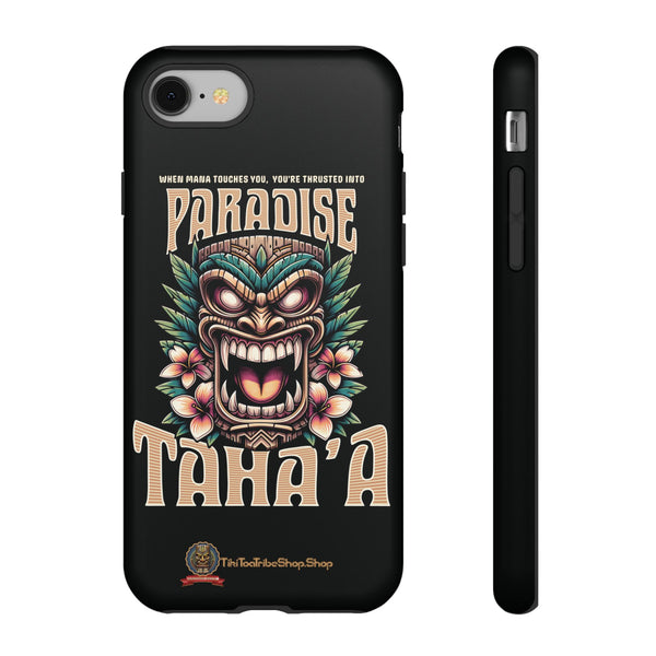 Tahaa – Coque Antichoc Premium « Tiki Féroce » | Design Tribal & Protection Maximale