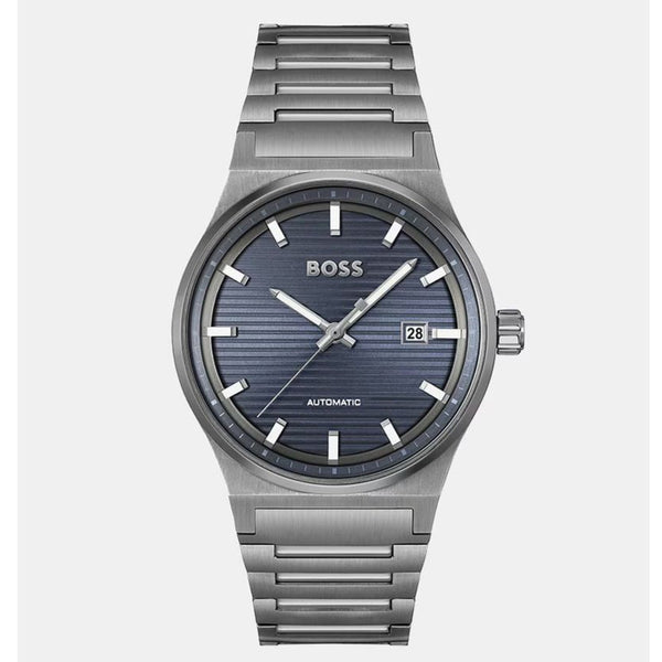 HUGO BOSS Men's Automatic Watch Stainless Steel Grey - Contemporary Elegance