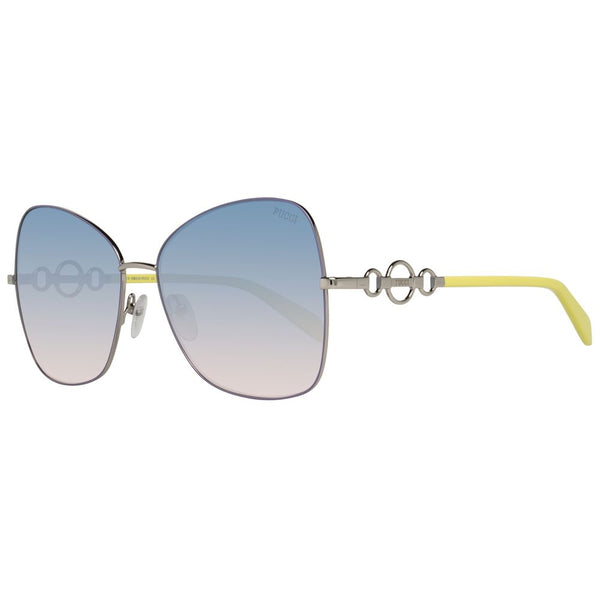 EMILIO PUCCI Lunettes de soleil Papillon grises en métal pour femme