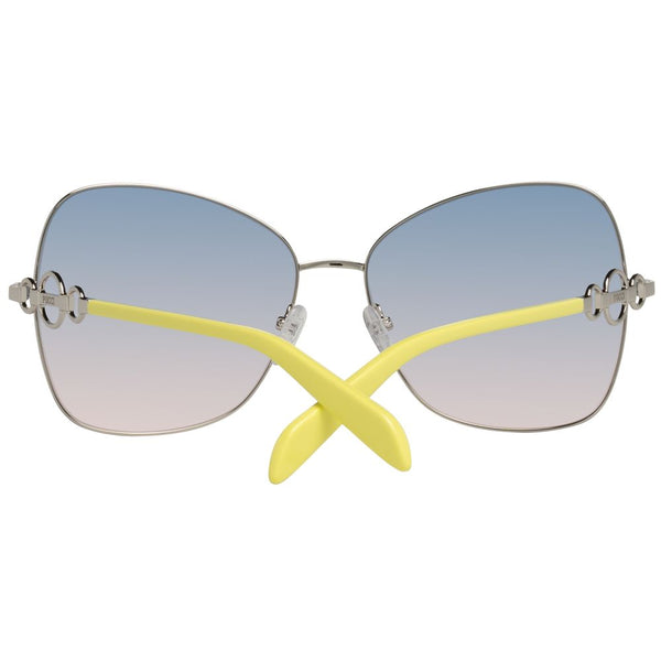 EMILIO PUCCI Lunettes de soleil Papillon grises en métal pour femme