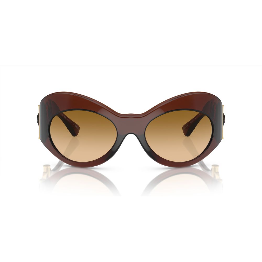 VERSACE, Lunettes de Soleil XXL avec Détail Méduse Dorée