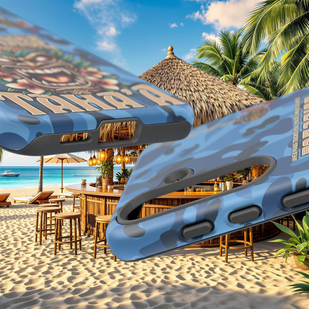 Tahaa – Coque Antichoc Premium « Tiki Féroce » | Design Tribal & Protection Maximale