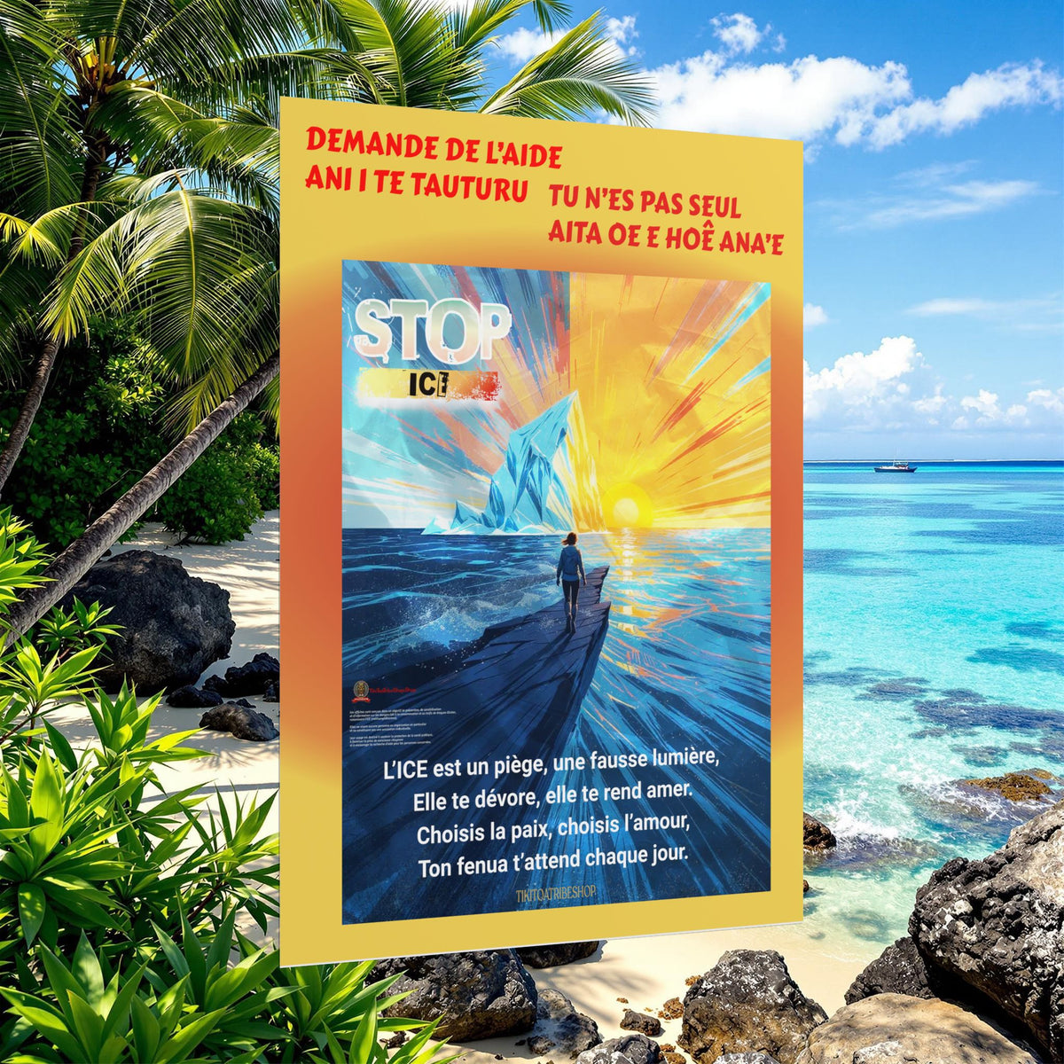 Posters Anti-ICE Polynésie – Affiches de Sensibilisation Contre la Drogue “Paruru i te ora – Brisons les chaînes de l’ICE”