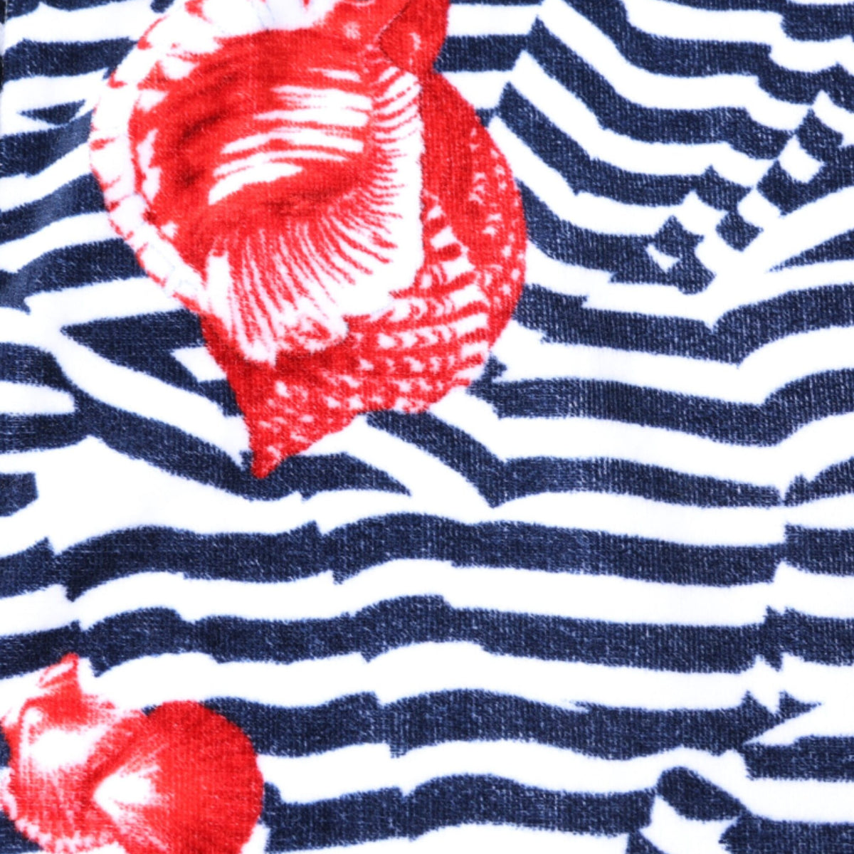 DOLCE & GABBANA Serviette de Plage Unisexe Multicolore Rayures et Coquillages - "Évasion Méditerranéenne"