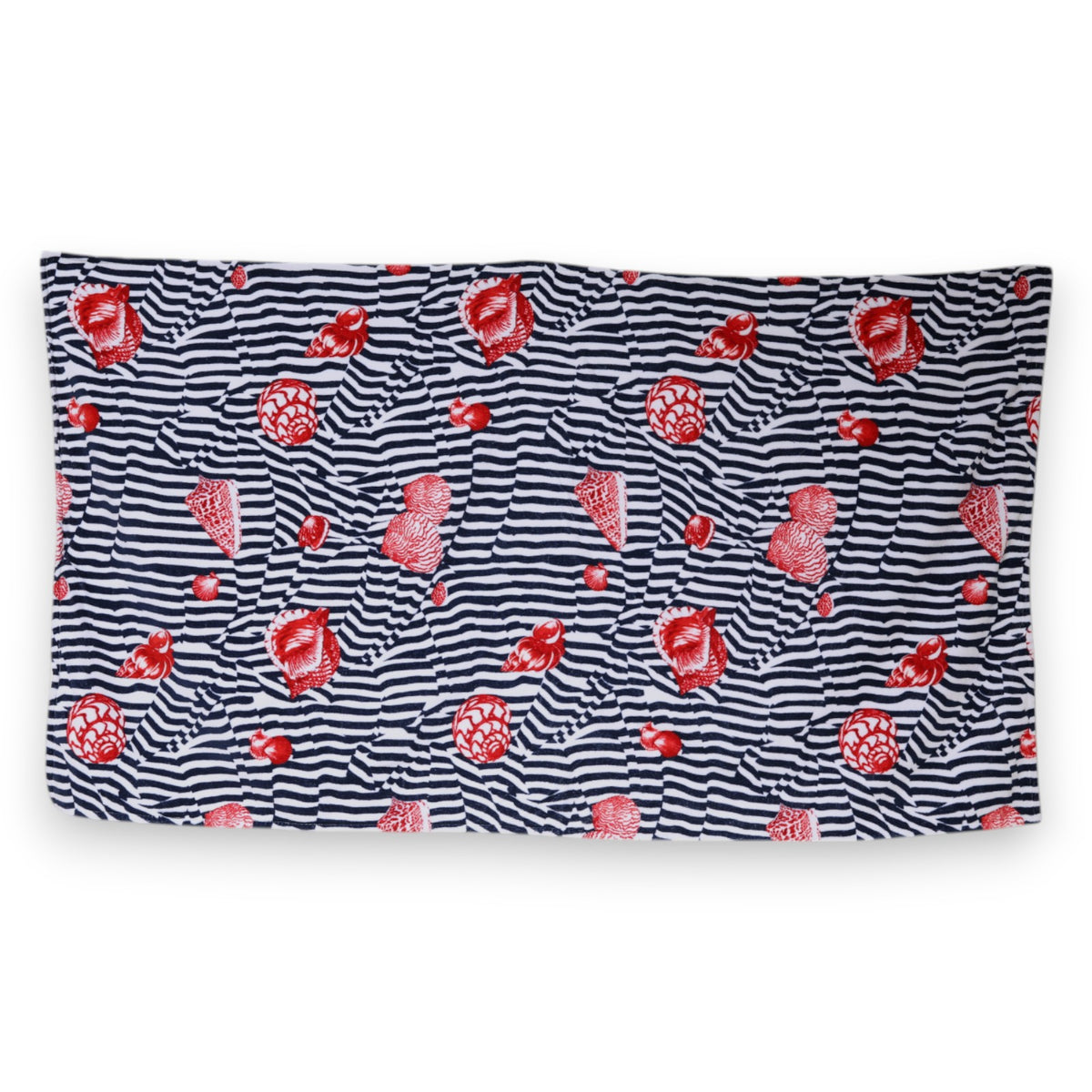 DOLCE & GABBANA Serviette de Plage Unisexe Multicolore Rayures et Coquillages - "Évasion Méditerranéenne"