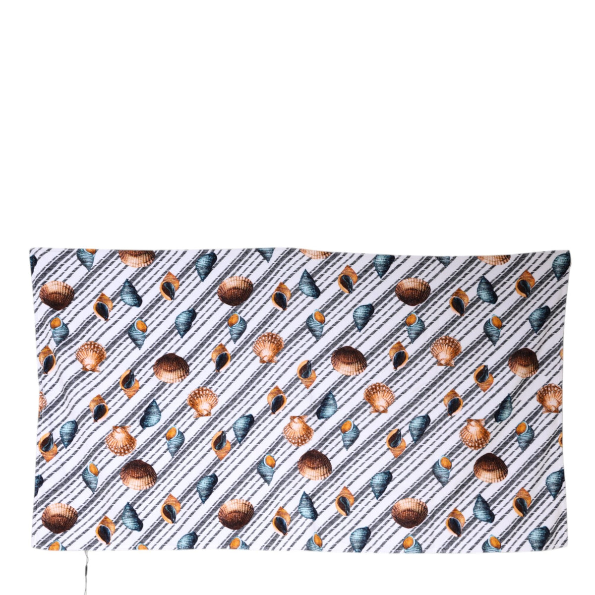 DOLCE & GABBANA Serviette de Plage Unisexe Multicolore Rayures et Coquillages - "Évasion Méditerranéenne"