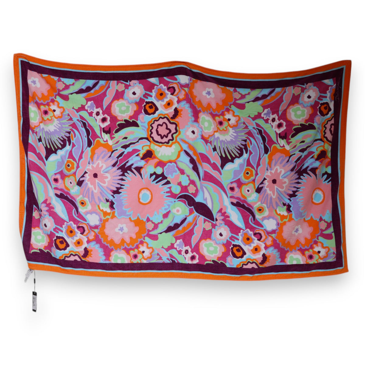 DOLCE & GABBANA Serviette de Plage Unisexe Fleurie Multicolore - "Jardin Exotique"