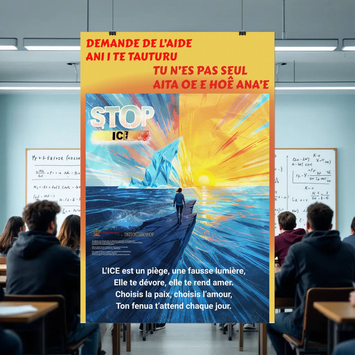 Posters Anti-ICE Polynésie – Affiches de Sensibilisation Contre la Drogue “Paruru i te ora – Brisons les chaînes de l’ICE”