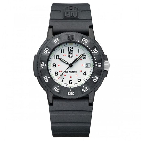 LUMINOX "Navy Seal Foundation" Black &amp; White Quartz Dive Watch - Men &amp; Boys 200M