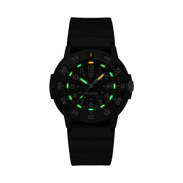LUMINOX "Navy Seal Foundation" Black &amp; White Quartz Dive Watch - Men &amp; Boys 200M