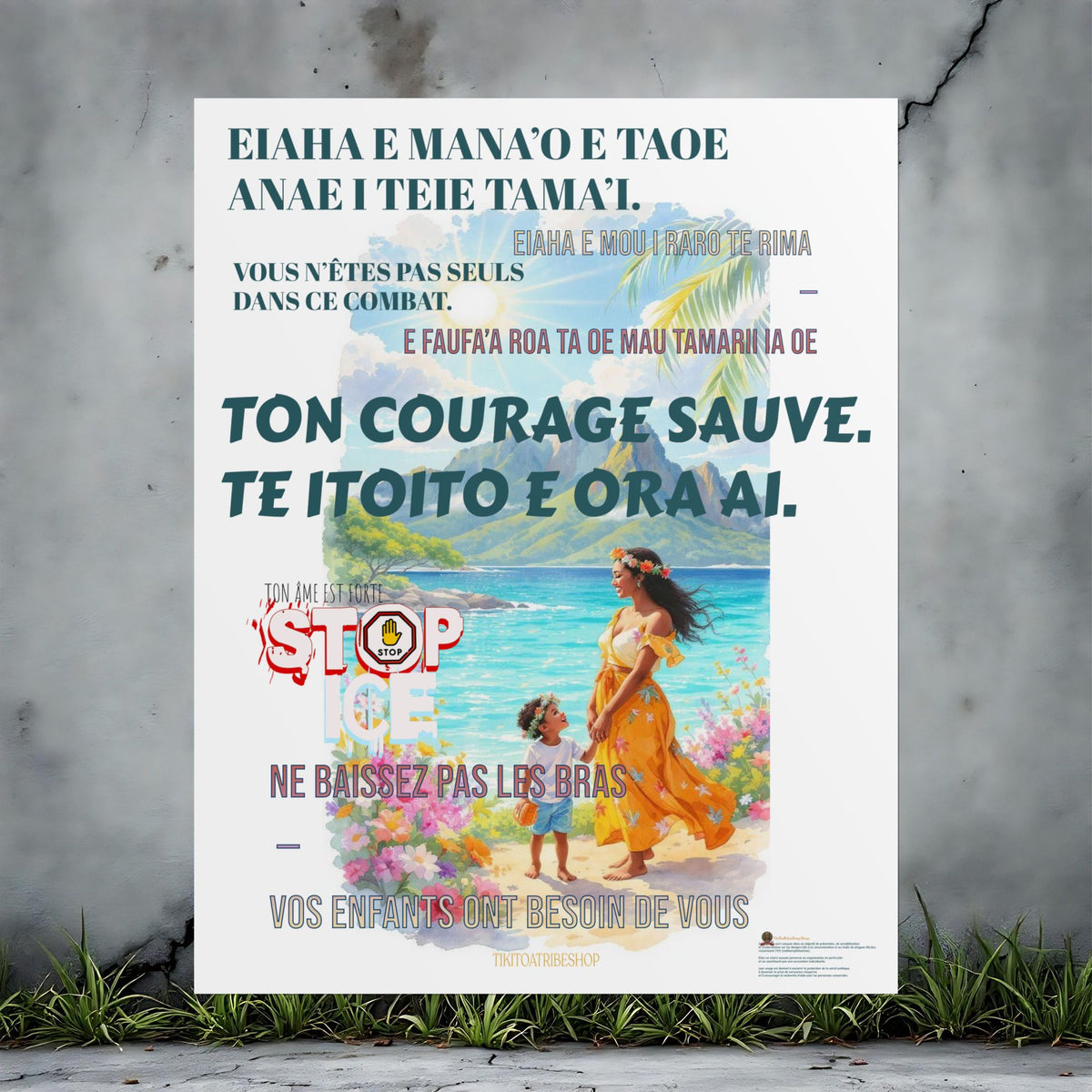 Posters Anti-ICE Polynésie – Affiches de Sensibilisation Contre la Drogue “Paruru i te ora – Brisons les chaînes de l’ICE”