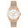 HUGO BOSS Women's "Dance" Watch in Rose Gold-Tone Stainless Steel - White Dial Multifunction
