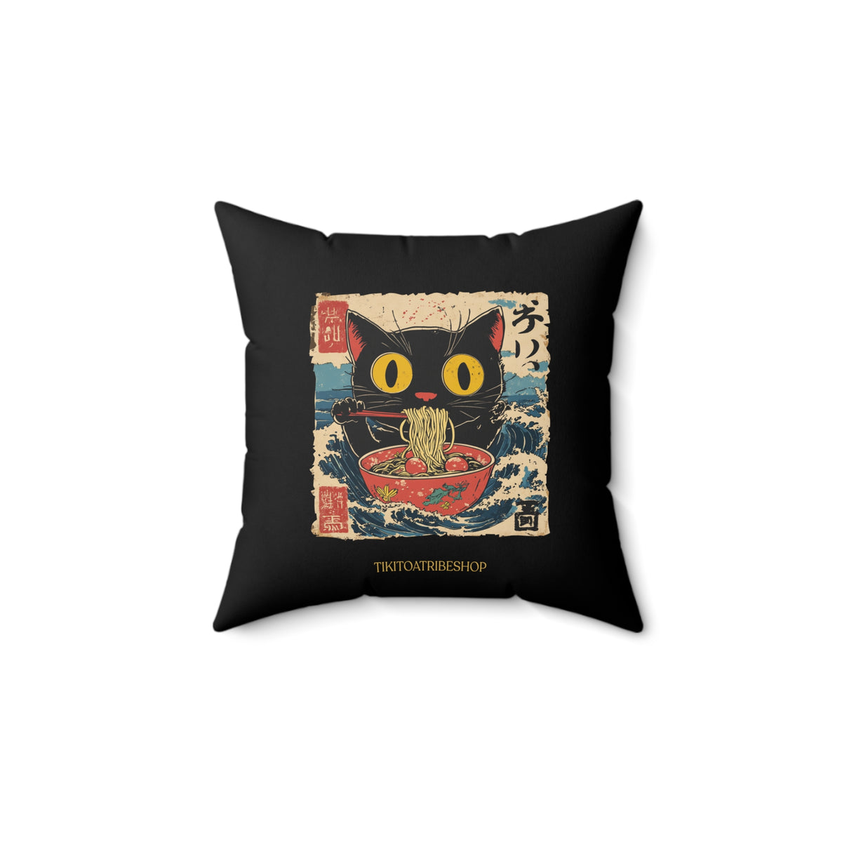 Chat Gourmand : Vague d'Hokusai