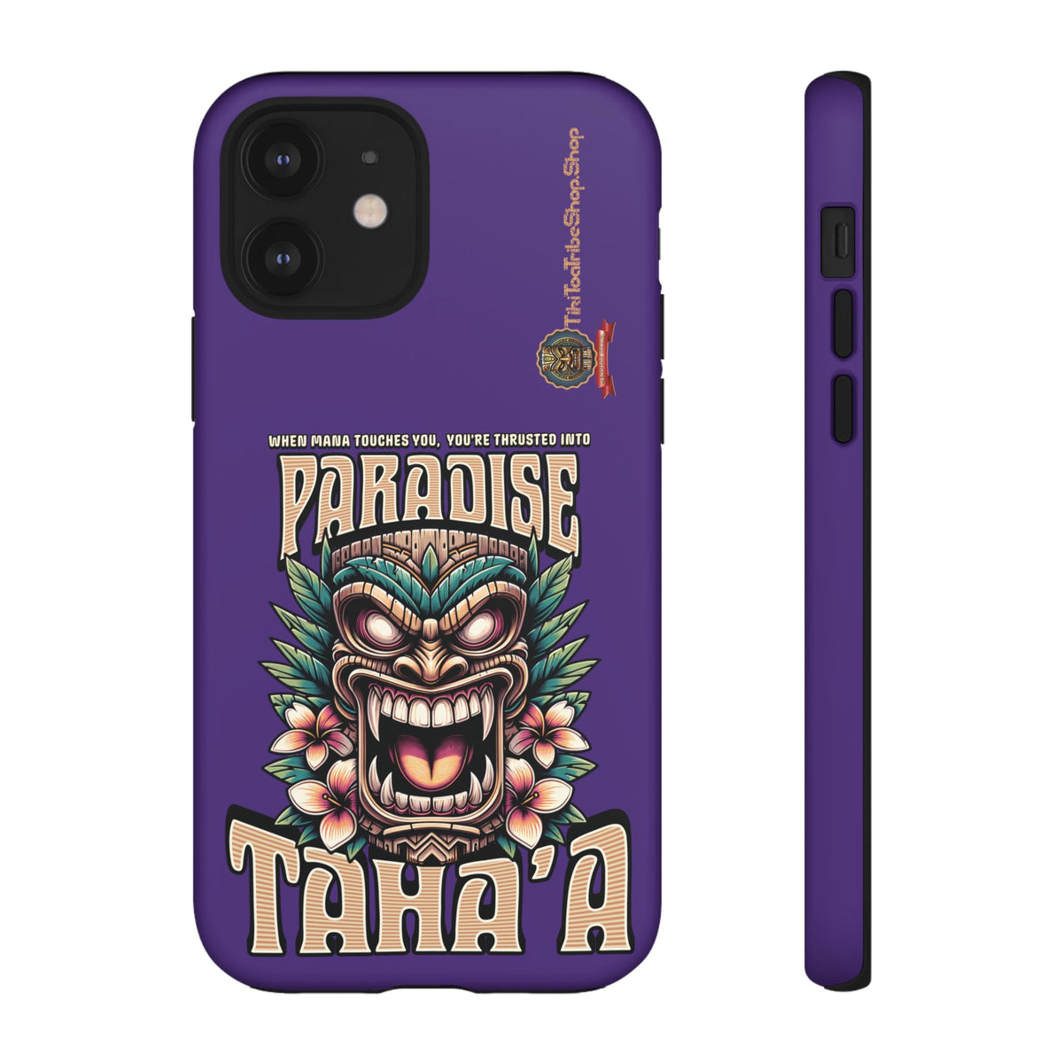 Tahaa – Coque Antichoc Premium « Tiki Féroce » | Design Tribal & Protection Maximale