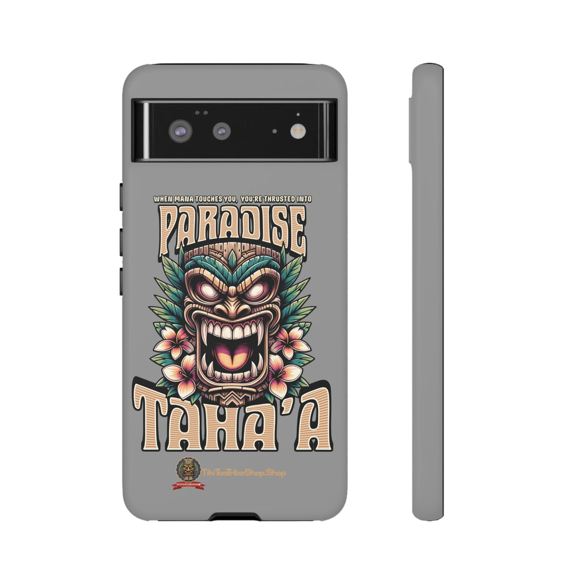 Tahaa – Coque Antichoc Premium « Tiki Féroce » | Design Tribal & Protection Maximale