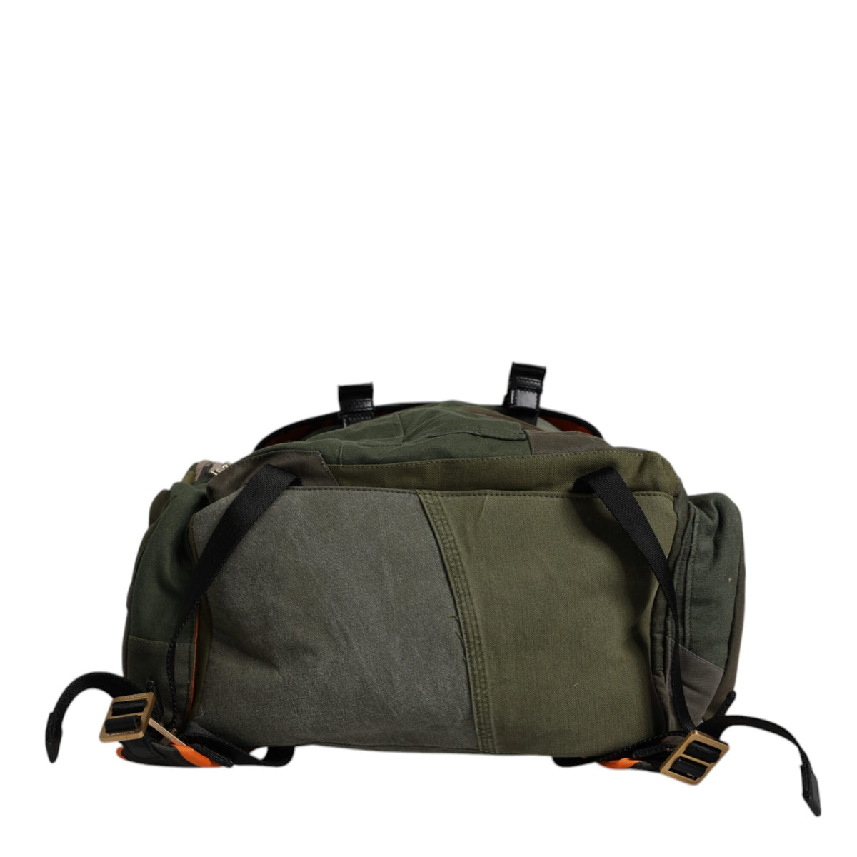 DOLCE &amp; GABBANA - Green military backpack: the luxury of haute couture for everyday wear.