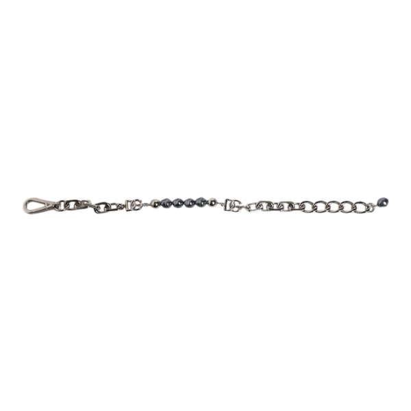 Dolce &amp; Gabbana "Silver Chain &amp; Grey Pearls DG" Bracelet