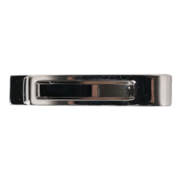 Dolce & Gabbana Silver Tone Brass Logo Branded Tie Clip Bar