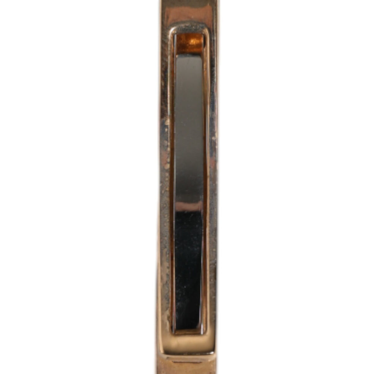 Dolce & Gabbana Gold Tone Brass Logo Branded Tie Clip Bar
