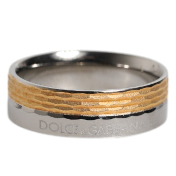 Dolce &amp; Gabbana "Luxe Bicolore" Ring in Gold and Silver Brass