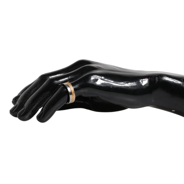 Dolce &amp; Gabbana "Luxe Bicolore" Ring in Gold and Silver Brass
