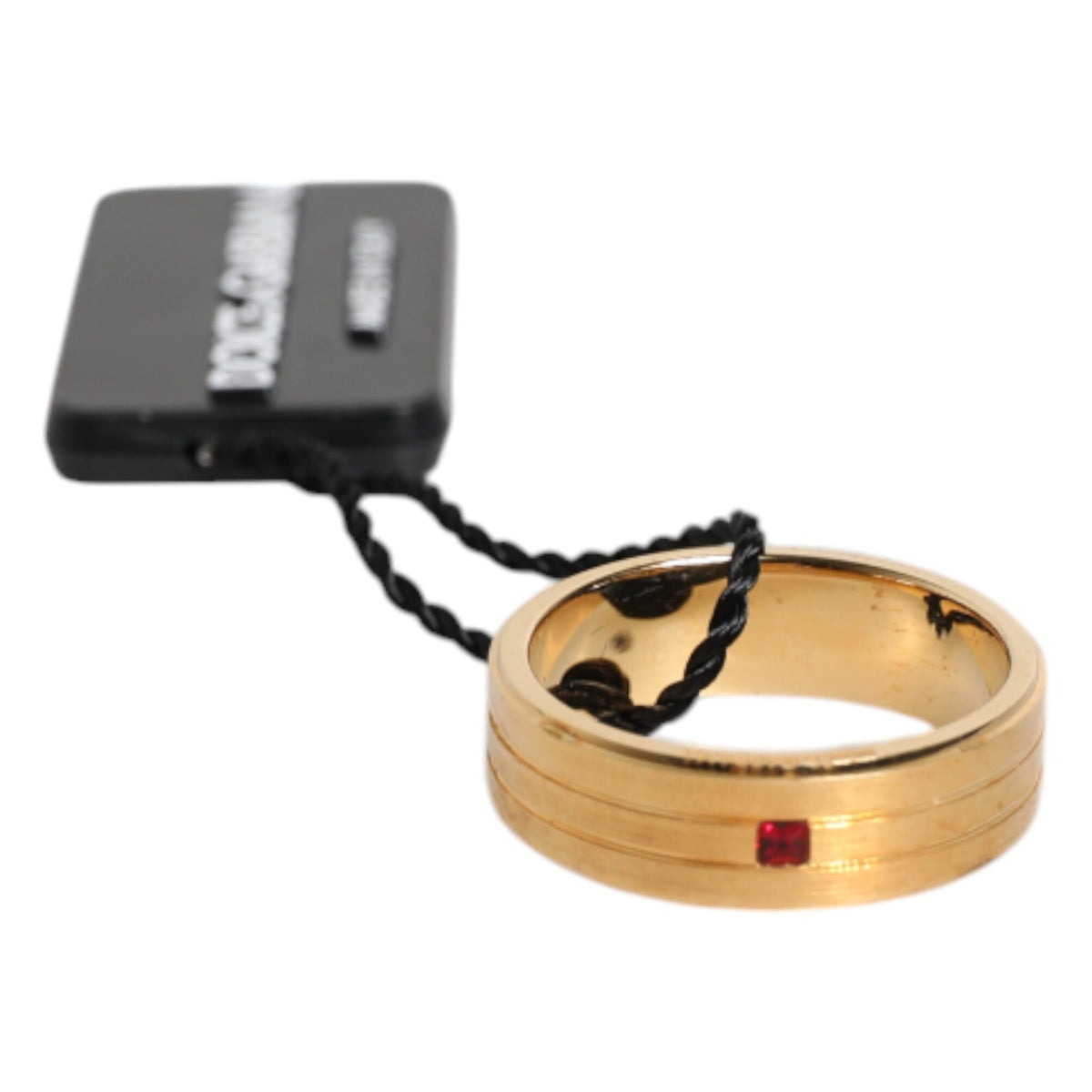 Dolce &amp; Gabbana "Éclat Rubis DG" Ring in Gold-Plated Brass
