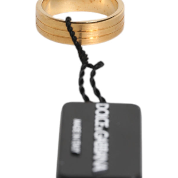 Dolce &amp; Gabbana "Éclat Rubis DG" Ring in Gold-Plated Brass