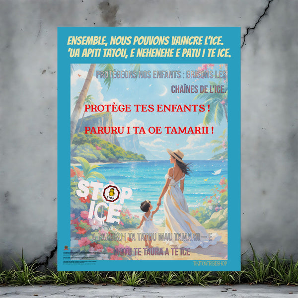 Posters Anti-ICE Polynésie – Affiches de Sensibilisation Contre la Drogue “Paruru i te ora – Brisons les chaînes de l’ICE”