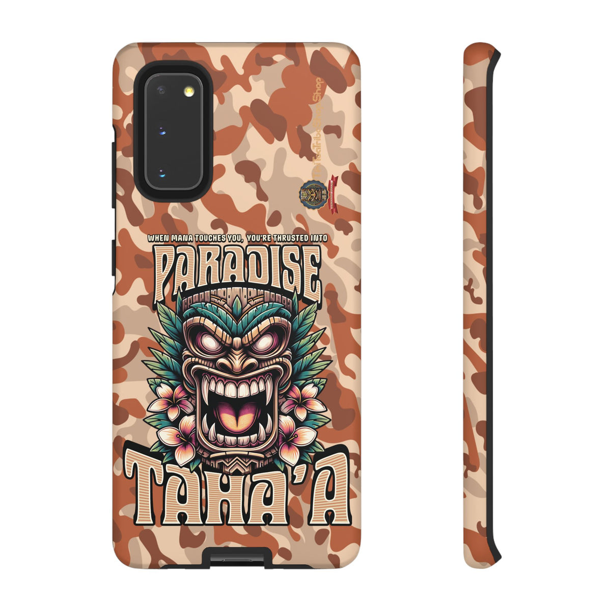 Tahaa – Coque Antichoc Premium « Tiki Féroce » | Design Tribal & Protection Maximale