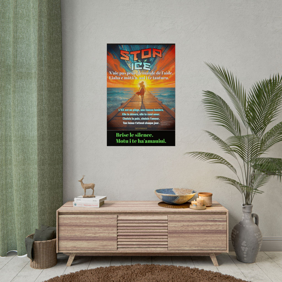 Posters Anti-ICE Polynésie – Affiches de Sensibilisation Contre la Drogue “Paruru i te ora – Brisons les chaînes de l’ICE”