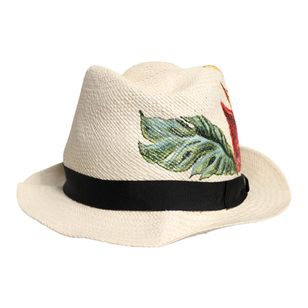DOLCE &amp; GABBANA - Wide-brimmed floral print hat: casual chic for sunny days.