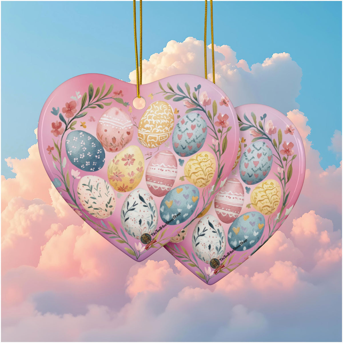 Ornements de Pâques en Céramique