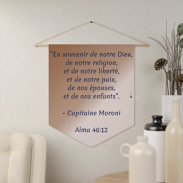 Inspirational Wall Banner – Verse from Alma 46:12