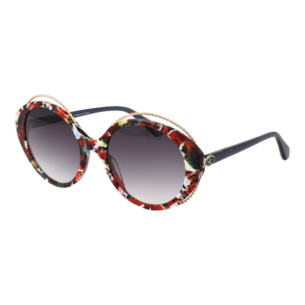 CHRISTIAN LACROIX, Lunettes de Soleil "Oversized" pour Femme Chaîne Dorée