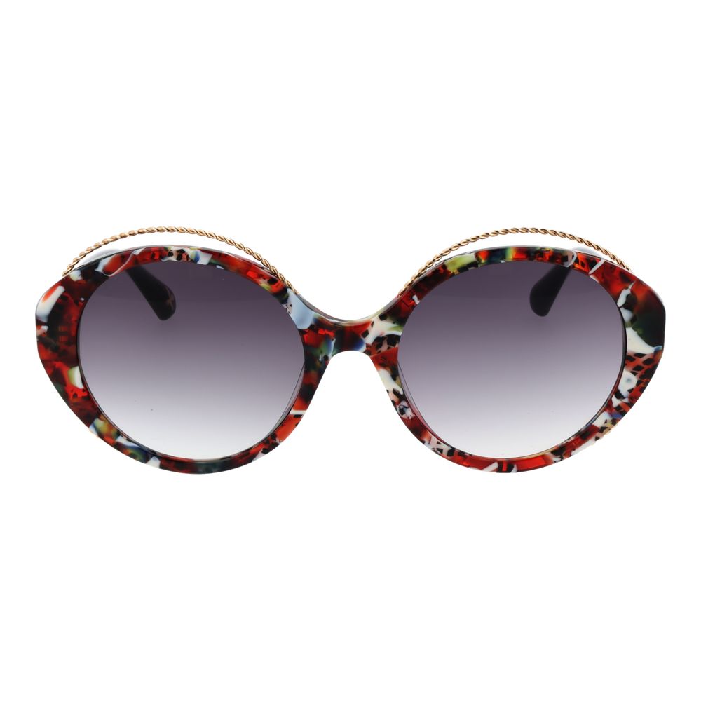 CHRISTIAN LACROIX, Lunettes de Soleil "Oversized" pour Femme Chaîne Dorée