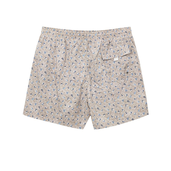 CANALI Short de Bain Homme Beige - "Voiles Élégantes"