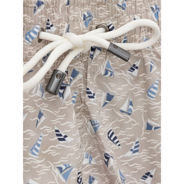 CANALI Short de Bain Homme Beige - "Voiles Élégantes"