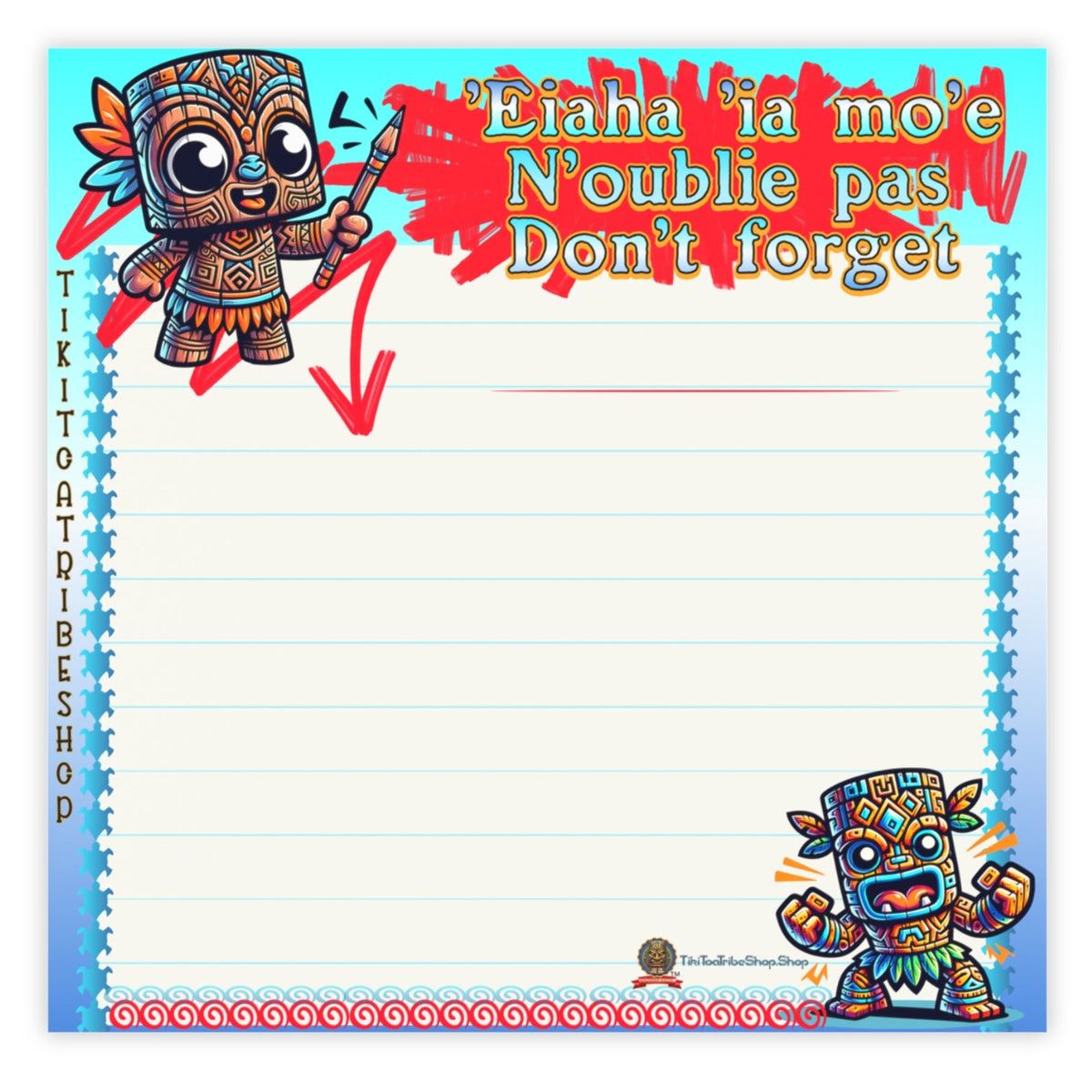 Bloc Notes Adhésif de Tribu 🔥 L'Indispensable de la Mémoire Tribal !