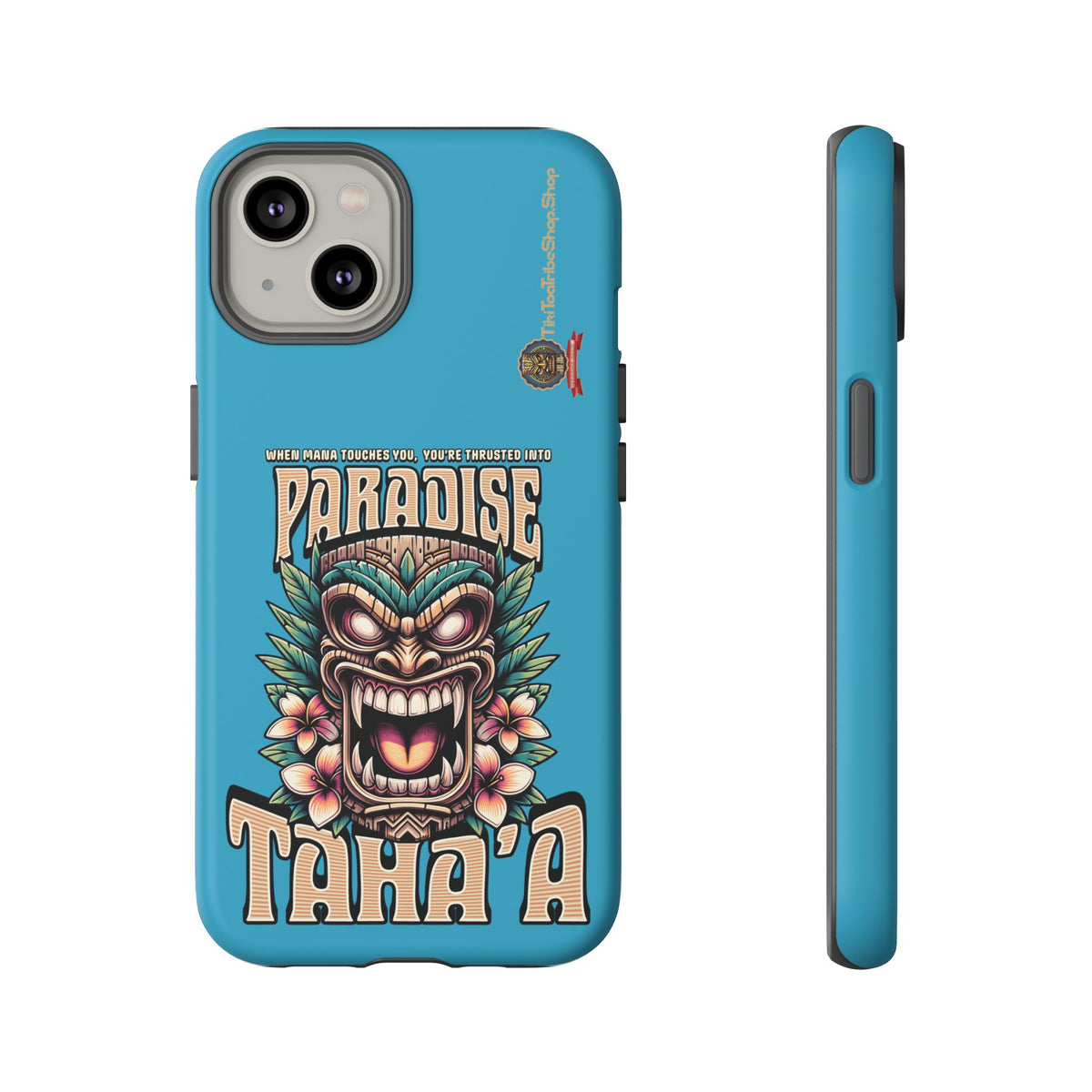 Tahaa – Coque Antichoc Premium « Tiki Féroce » | Design Tribal & Protection Maximale