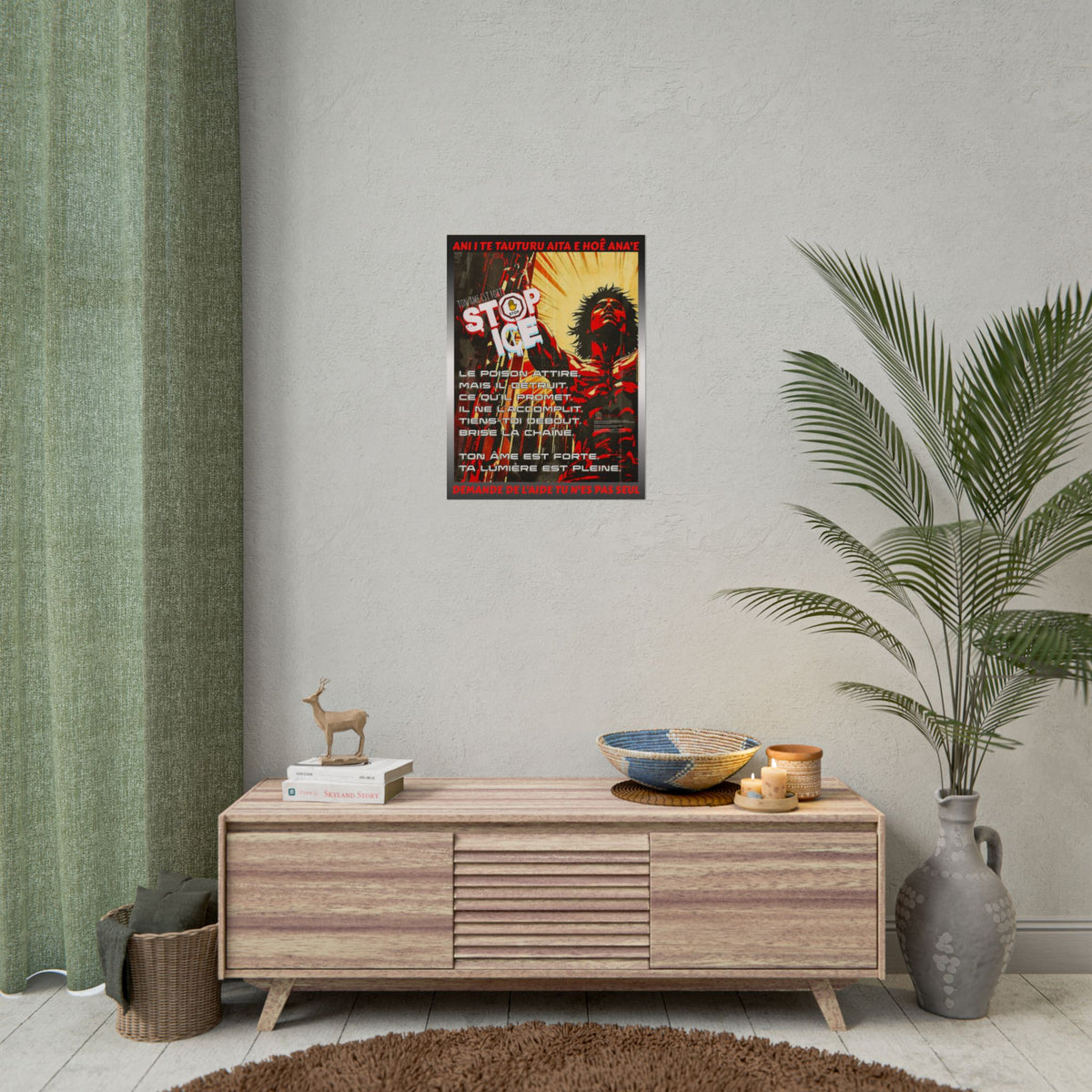 Posters Anti-ICE Polynésie – Affiches de Sensibilisation Contre la Drogue “Paruru i te ora – Brisons les chaînes de l’ICE