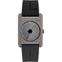 Montre Adidas "Retro Pop One" Mixte - Design Carré Gris et Bracelet Silicone Noir