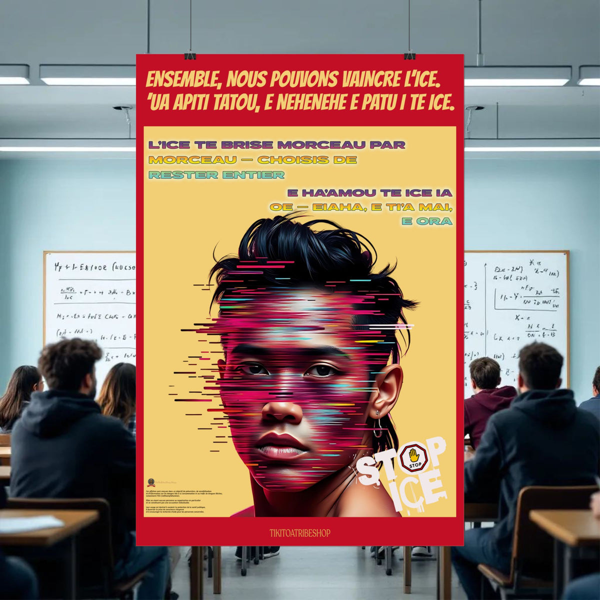 Posters Anti-ICE Polynésie – Affiches de Sensibilisation Contre la Drogue “Paruru i te ora – Brisons les chaînes de l’ICE”
