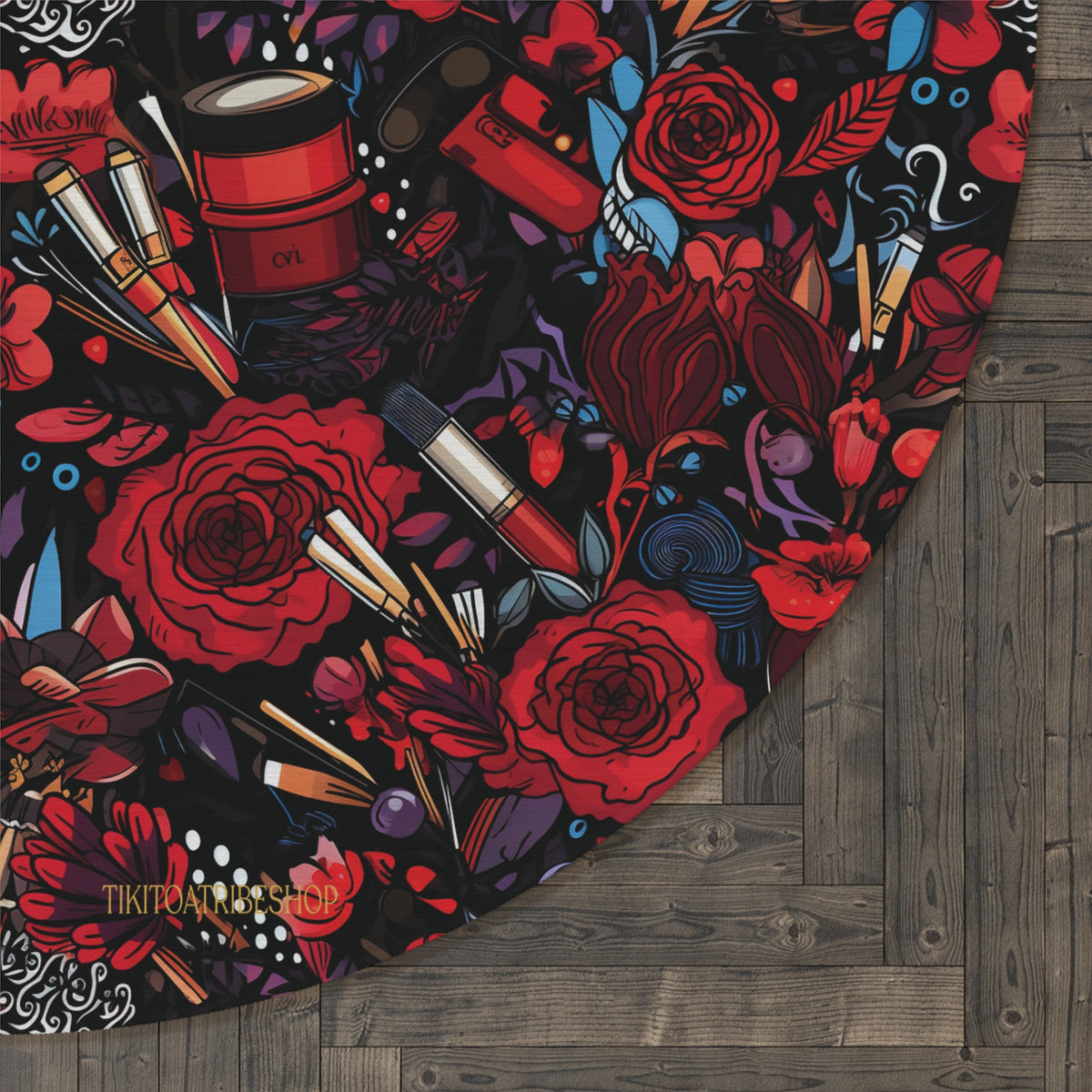 Tapis Rond, “Glow Up Pop & Chic”