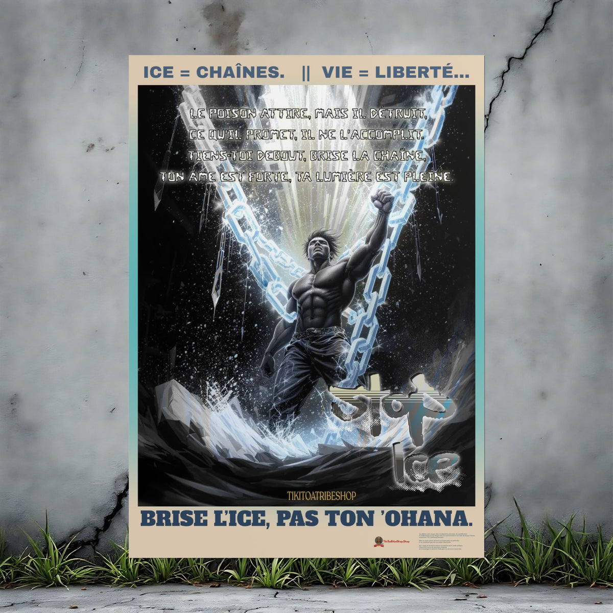 Posters Anti-ICE Polynésie – Affiches de Sensibilisation Contre la Drogue “Paruru i te ora – Brisons les chaînes de l’ICE”