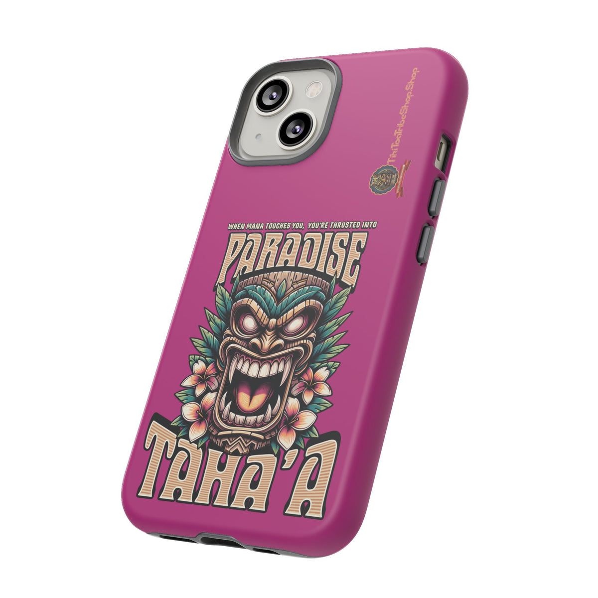 Tahaa – Coque Antichoc Premium « Tiki Féroce » | Design Tribal & Protection Maximale