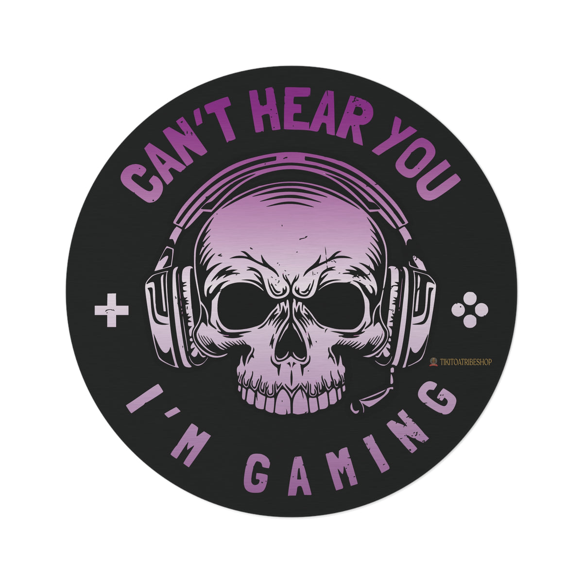 Tapis Rond, “Dark & Fab – Gameuse attitude"